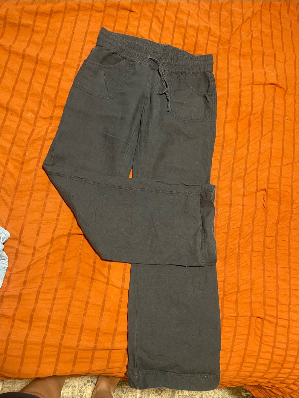 Black Athleta Linen Pants